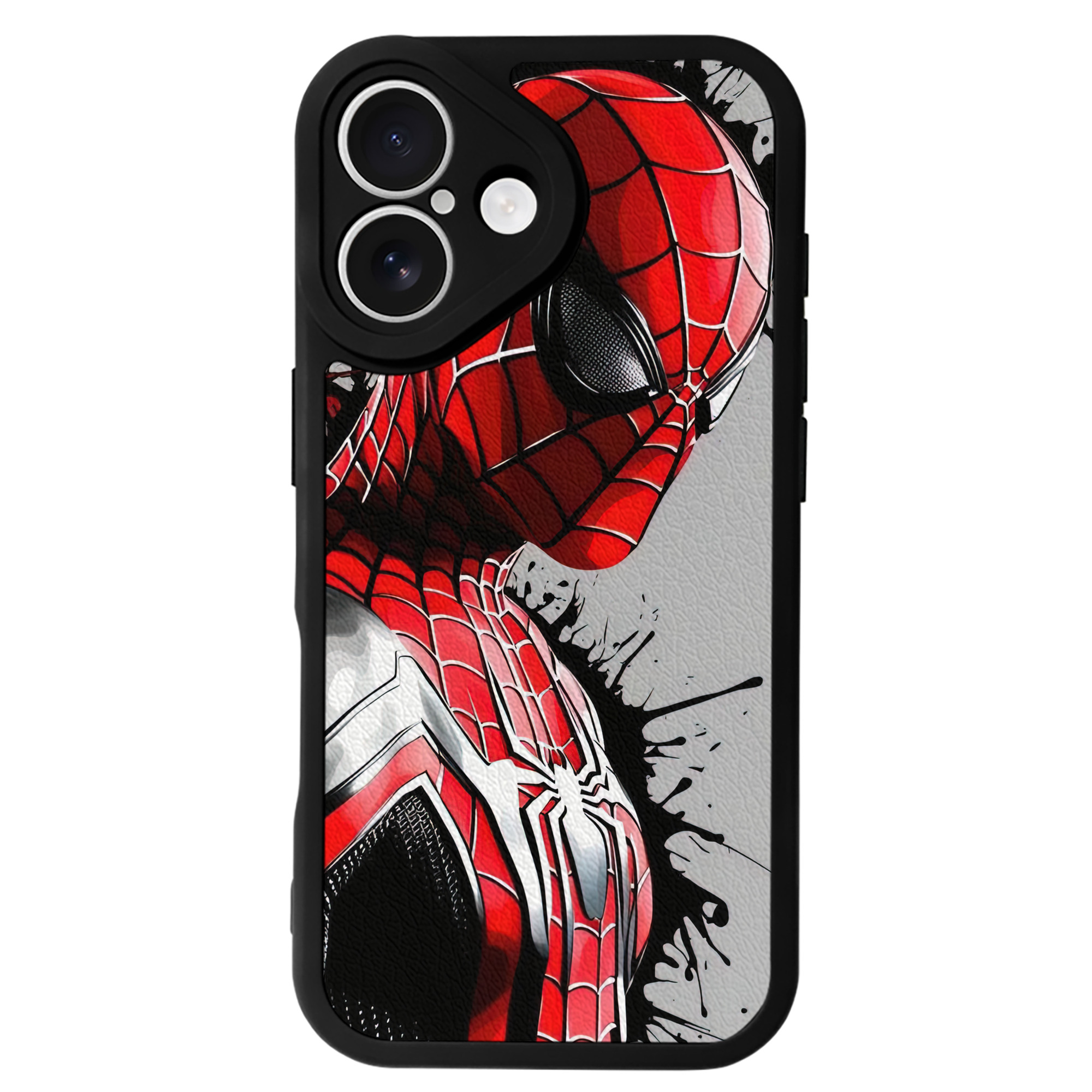 （画像用） Spider Man スパイダーマン 【iPhone 16シリーズ対応】シリコンスマホケース（レザー調） 材質：シリコン